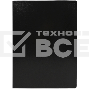 Папка с металлическим пружинным скоросшивателем Silwerhof Eco A4, пластик, 0.5мм, черный