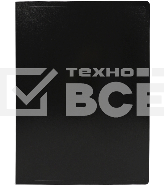 Папка с металлическим пружинным скоросшивателем Silwerhof Eco A4, пластик, 0.5мм, черный