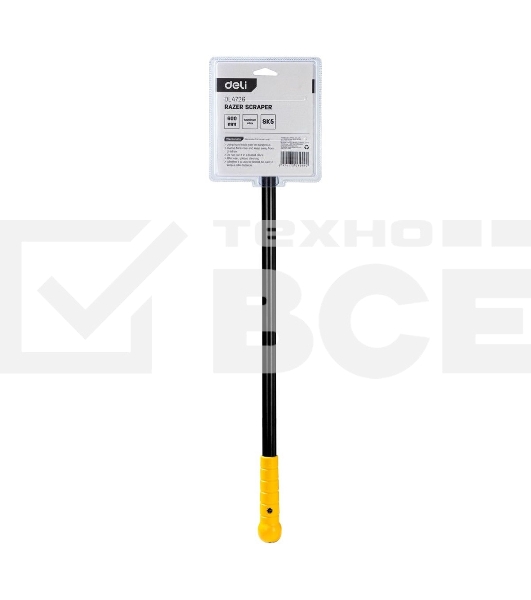 Скребок Deli DL4726 600мм Сталь SK5, Лезвие: глубина 18мм, толщина 0,5мм
