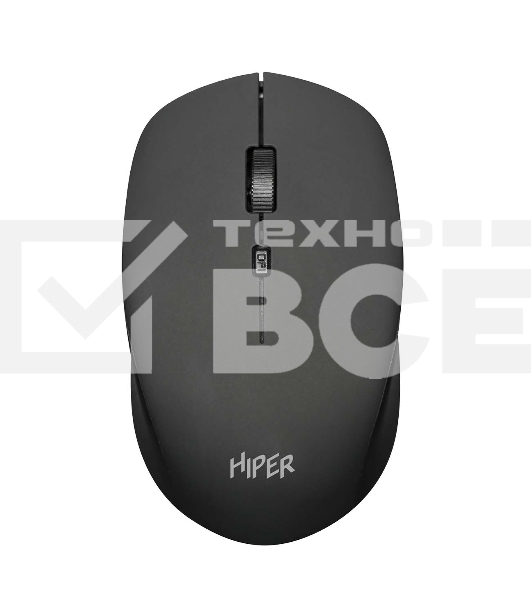 Мышь беспроводная HIPER HOMW-091 черный, 1600 dpi, радиоканал, USB, кнопки - 4