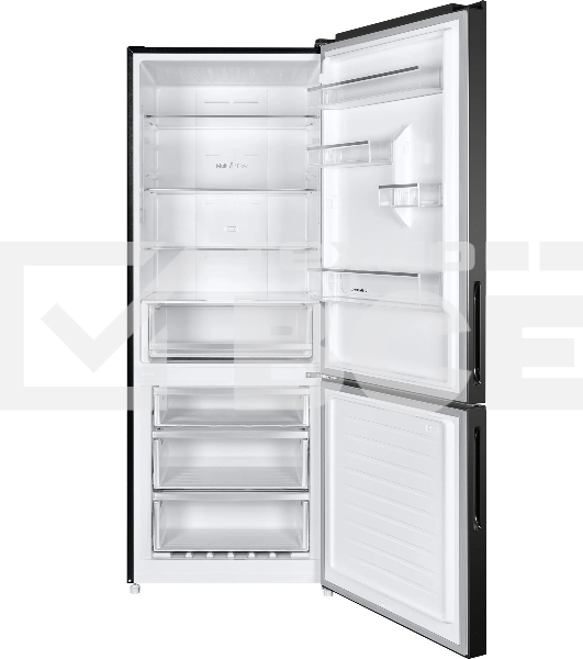 Холодильник Maunfeld MFF1857NFSB черный мат. инвертер двухкамерный 336/117л морозилка снизу