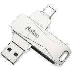 Флешка USB Netac U782C (NT03U782C-512G-32PN/replaced NT03U782C-512G-30PN), 512Gb, USB 3.2/TypeC, R/W 400/150, серебристый, фото3