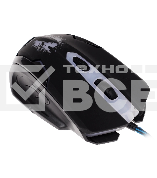 Комплект клавиатура+мышь Qumo Spirit of Wisdom проводной, USB, 2400 DPI, чёрный