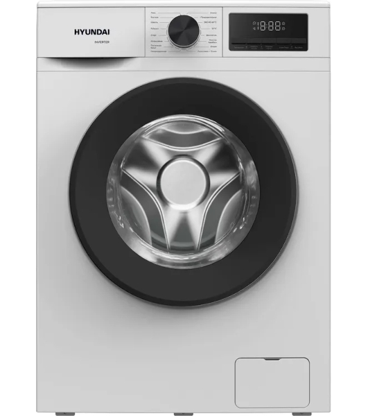 Стиральная машина Hyundai WME8210 белый, загрузка фронтальная 8 кг, 1200 об/мин, класс A+++
