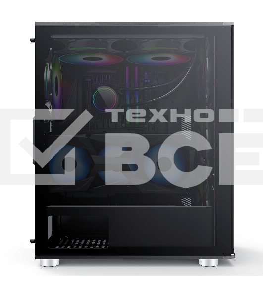 Компьютерный корпус AeroCool / Formula V-LINE 7713 черный без БП ATX 3x120mm 2xUSB2.0 1xUSB3.0 audio bott PSU