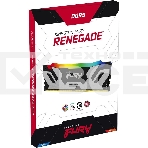 Оперативная память Kingston Fury Renegade, DDR5, 48GB (1x48GB), 6400MHz, CL32, с радиатором, RGB, серебристый/черный, фото6