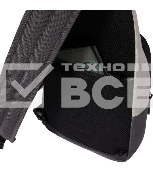Рюкзак слинг мужской Piquadro Brief2 Special CA4536BR2S/GRN, нейлон/натур.кожа, серый/черный
