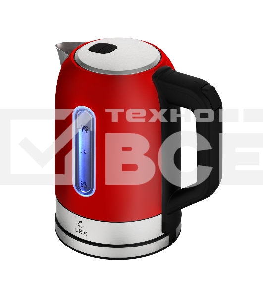 Чайник электрический LEX LX 30018-4 1.7 л, 2200 Вт, красный