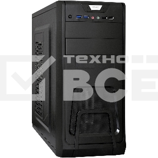 Компьютерный корпус ExeGate Miditower ExeGate CP-603 Black, ATX, (CP450W, 80мм), 2хUSB+2хUSB 3.0, Audio