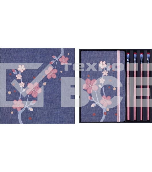 Набор Moleskine Limited Edition Sakura блокнот 2шт/карандаш 4 шт Large