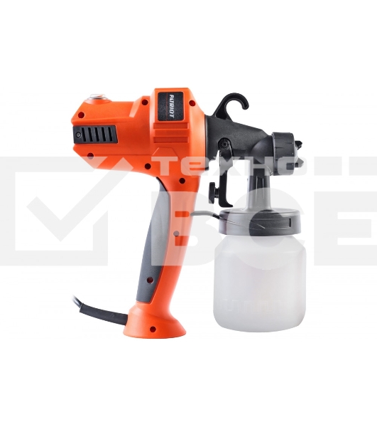 Краскопульт электрический PATRIOT SG 350. 450Вт., 740 мл/мин., Сопло: 2,6 мм.