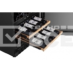 Встраиваемы е винный шкаф Gorenje WCU68F6BG4WF, объем 138 л, вместительность 46 бутылок, 4 полки, цифровой дисплей, Wi-Fi, LED освещение, защита от УФ-излучения, энергоэффективность А+, черный, фото5