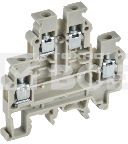 Колодка клеммная IEK CTS-ML 2 ур. 4мм2 серая