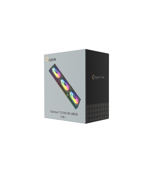 Комплект вентиляторов Gamma F12 UNI BK ARGB 3 IN 1