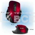 Мышь беспроводная SVEN RX-525SW красная (бесшумн. кл., 5+1кл. 600-1400DPI, Soft-touch, блист.), фото10