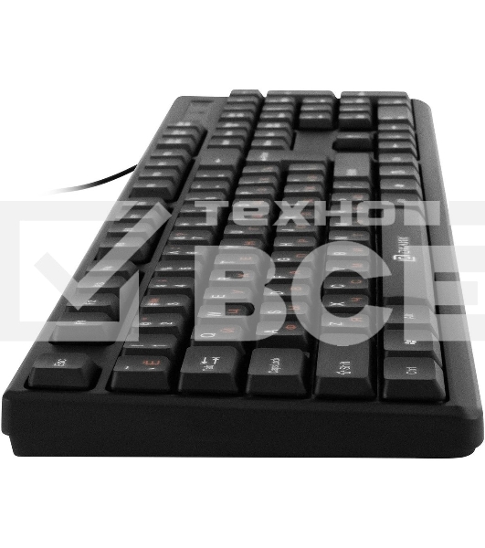 Клавиатура Oklick 100M HW3 проводная, USB Type-A, чёрный
