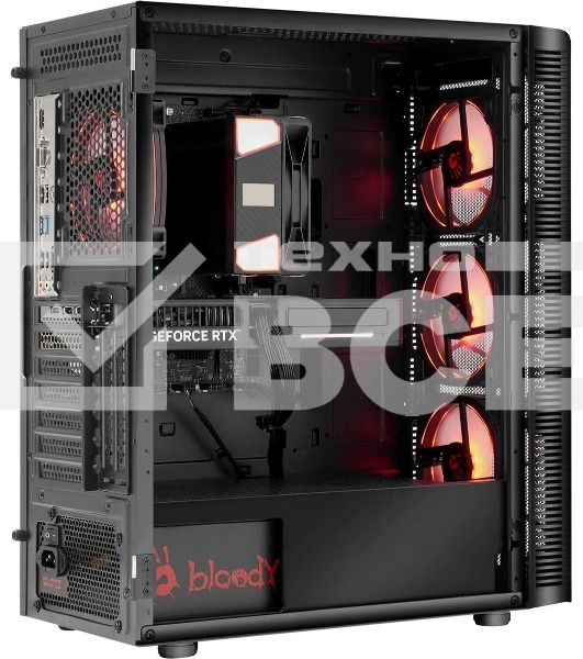 Компьютер Bloody BD-PC CB76T2 TWR i5 14400F (2.5) 32Gb SSD 1Tb RTX 5060 8Gb Windows 11 Home 64 GbitEth 650W черный (RUS) (2141962)