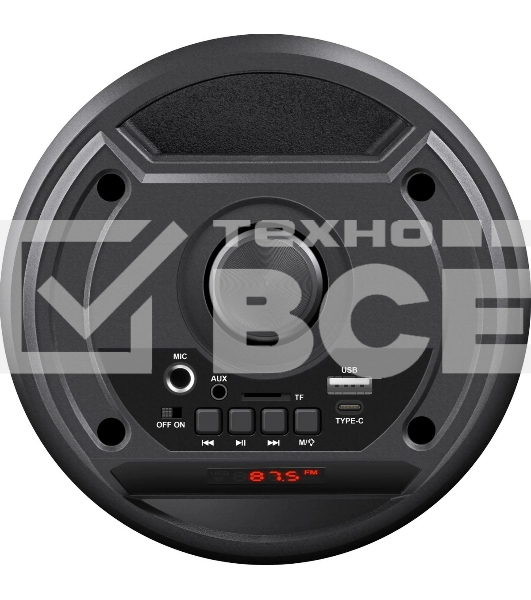Портативная колонка Defender 16W черный CRASHBOOM