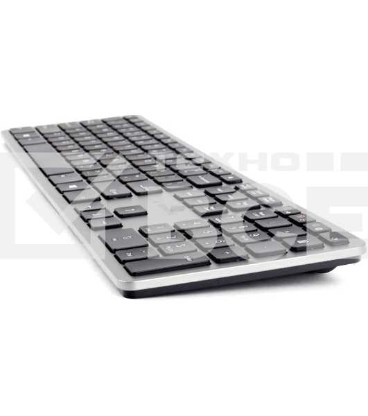 Клавиатура беспроводная Gembird KBW-3, USB, серебристый/черный
