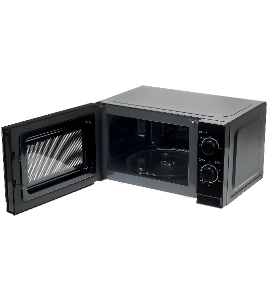 Микроволновая печь Sharp R-2000RK черный, 20 л, 800 Вт, переключатели - поворотный механизм