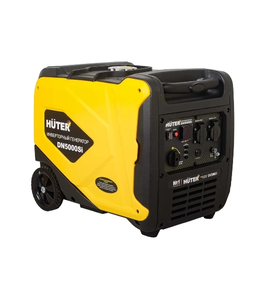Электрогенератор бензиновый инверторный Huter DN5000Si, 4.5 кВт, 84 дБ, 43.5 кг