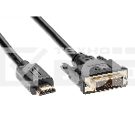 Кабель HDMI to DVI-D (19M -25M) 2м, TV-COM <LCG135E-2M>, фото 1