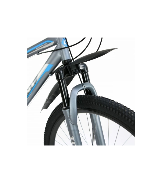 Велосипед Torrent Impulse (рама СТАЛЬ 18'', внедорожный, 21 скорость, SHIMANO, колеса 29д)29'' / 18'' сталь/ Серо-голубой