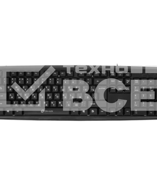 Клавиатура Oklick 180M черный USB