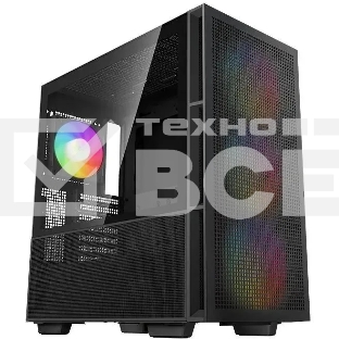 Компьютерный корпус DeepCool CH560 Black (R-CH560-BKAPE4-G-1) (ATX, без БП, 2хUSB, с окном)