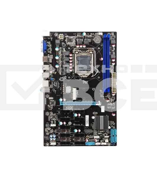 Материнская плата для майнинга Esonic B250-BTC-Gladiator, LGA 1151, Intel B250, 2xDDR4, 4xSATA, 1xPCIe 3.0 x16, 11xPCIe x1, 1xHDMI, 1xVGA, 1x 1Gb LAN, 4xUSB-A 3.2 Gen 1, 3x3.5 мм, 5.1, ATX
