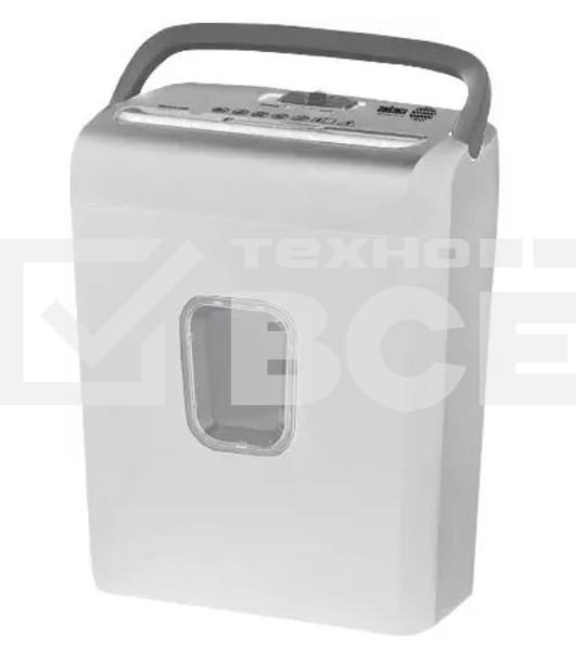 Шредер Cactus CS-SH-C3, белый (секр.P-4) фрагменты 8лист. 13лтр. скрепки скобы пл.карты