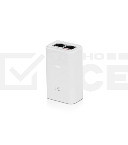 Гигабитный PoE инжектор Ubiquiti POE-24-24W-G-WH, Gigabit PoE Injector, 24V/1A (24W), white