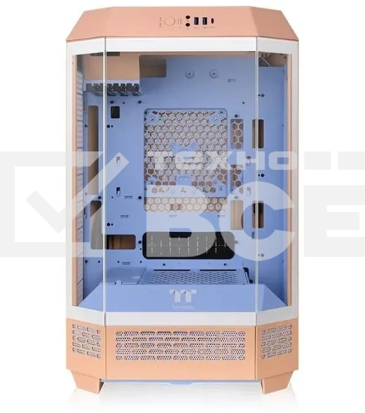Корпус Thermaltake The Tower 300 розовый без БП miniITX 8x120mm 6x140mm 2xUSB3.0 audio bott PSU