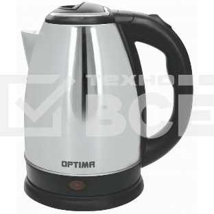 Чайник электрический OPTIMA EK-1808SS 1,8л, нержавейка, Глянцевый