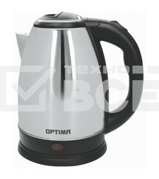 Чайник электрический OPTIMA EK-1808SS 1,8л, нержавейка, Глянцевый