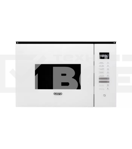 Микроволновая печь встраиваемая DeLonghi DMO 25BB ROMA белый, 25 л, 1450 Вт, переключатели - сенсор
