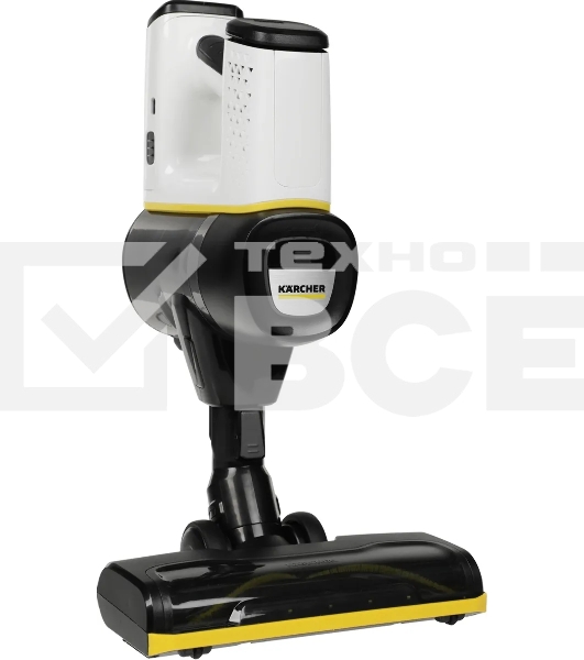 Пылесос вертикальный/ручной Karcher VC 6 Cordless ourFamily белый/чёрный, питание от аккумулятора, 250 Вт, уборка сухая, пылесборник 0.8 л, работа от АКБ max - 50 мин