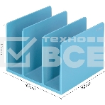 Подставка-ограничитель для книг Deli NS006BLUE Nusign 162x162x122мм синий, фото3