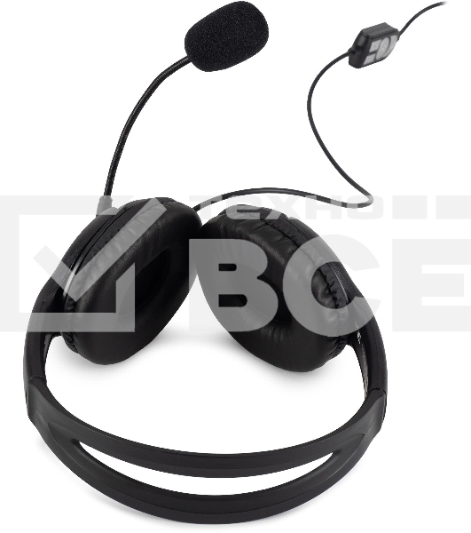 Наушники с микрофоном Oklick HS-M400 черный 1.8м накладные оголовье