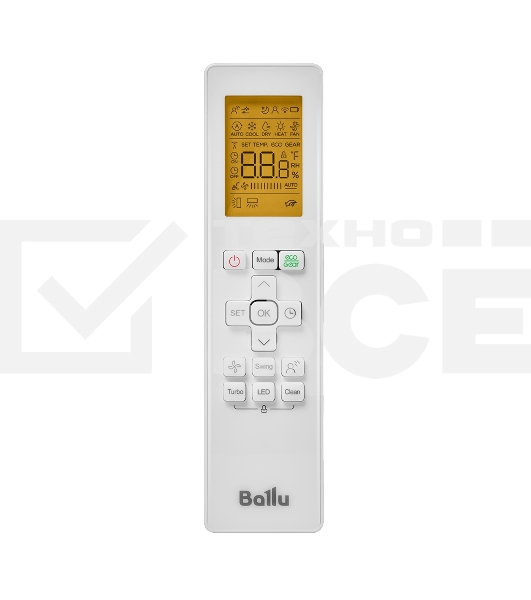 Блок внутренний сплит-системы Ballu Eco Smart DC BSYI/in-10HN8_V4 инвертор, 10000 BTU, 28 м², 21 дБ, охлаждение, обогрев, осушение, белый