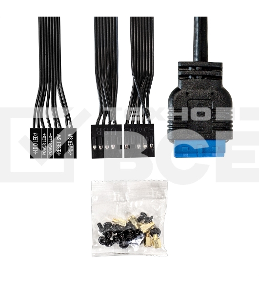 Корпус Minitower ExeGate BAA-408U (mATX, без БП, 2*USB+1*USB3.0, HD Audio, черный)