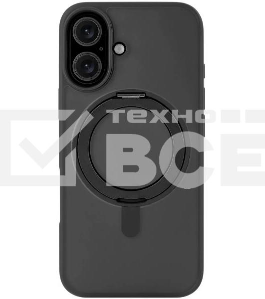 Чехол (клип-кейс) uBear для Apple iPhone 16 Clip 360 with MagSafe черный (CS437BL61RG-I24M)