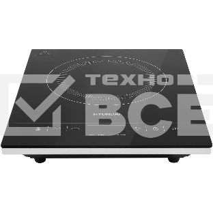 Плита Индукционная Hyundai HYC-0111 черный/серебристый закаленное стекло (настольная)