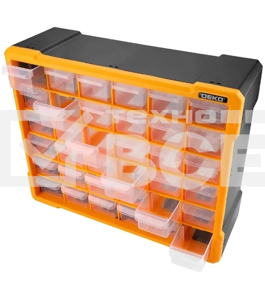 Ящик для инструментов Deko Smart box 36 (085-3006) оранжевый/черный