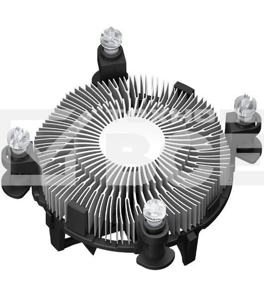 Кулер для процессора PCCooler R94-V2 серебристый/черный 94мм алюминий 2400rpm 27.3db 4-pin 65W 56мм