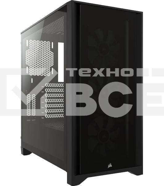 Компьютерный корпус Corsair iCUE 4000X RGb CC-9011204-WW Tempered Glass Mid-Tower, Black