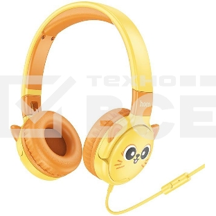 Наушники детские HOCO (6942007638586) W61 желтый