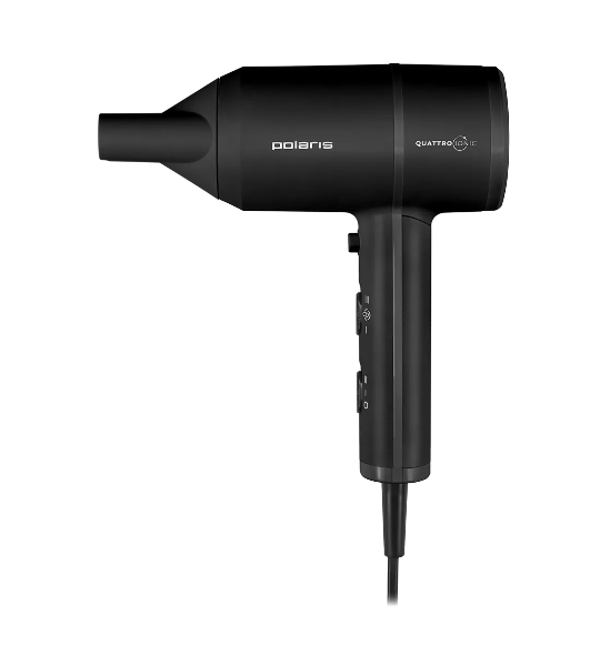 Фен Polaris PHD 2044Ti черный, 1900 Вт, ионизация
