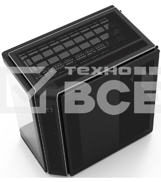 Компьютерный корпус ZALMAN MidTower P60 black (ATX, без БП, 2xUSB 3.0+USB Type C, 5x120мм ARGb) (Zalman P60 Black)