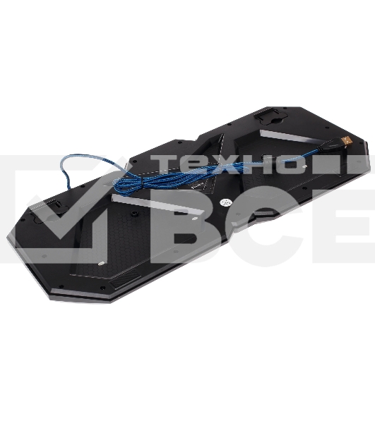 Комплект клавиатура+мышь Qumo Spirit of Wisdom проводной, USB, 2400 DPI, чёрный